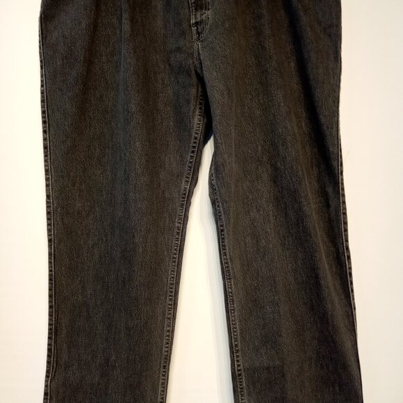 LEVI'S 546 Jeans Men's 42 x 32 Vintage Black Loose Pleated Made in USA - Picture 4 of 13